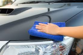wiping the car