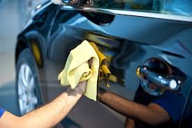 wiping the car